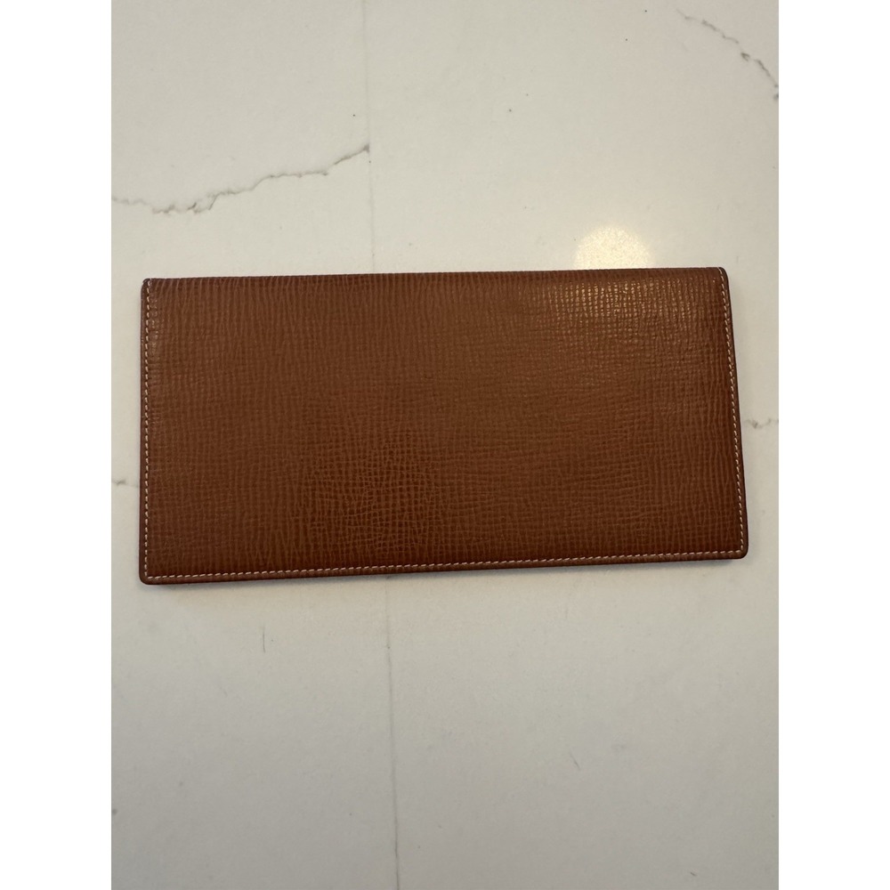Loewe Leather Long Wallet Brown Tan Anagram Logo Made In Spain - w/ COA - Picture 3 of 5